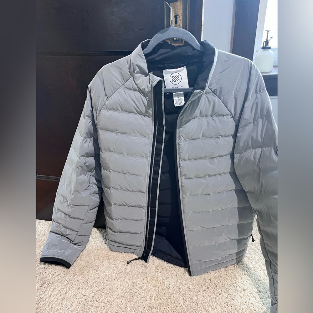 North & Mark Men's tech spring puffer jacket, with primaloft lining